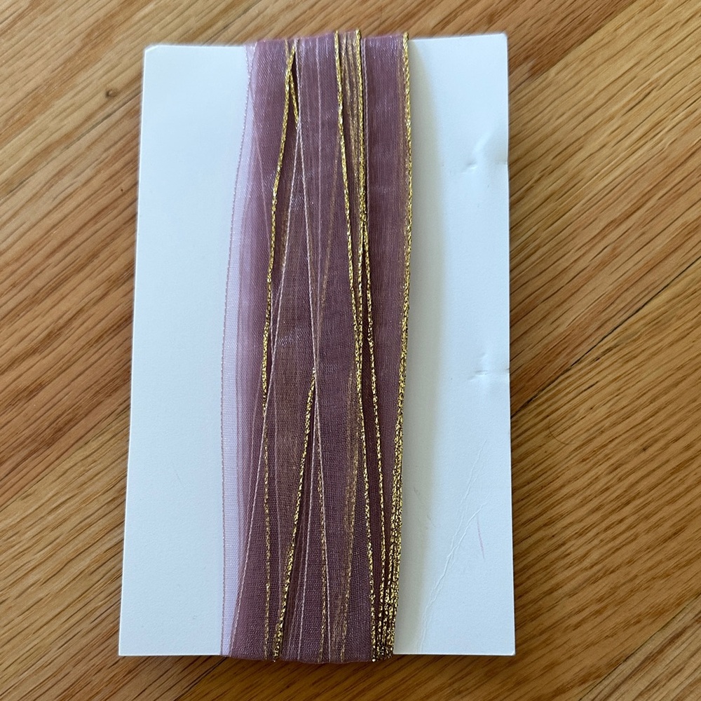3/8 inch Purple and Gold Ribbon - 10 yards